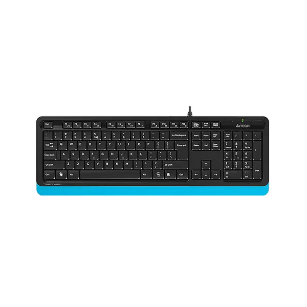 A4TECH FK10 Fstyler Multimedia Wired Keyboard -Blue/Grey/Orange