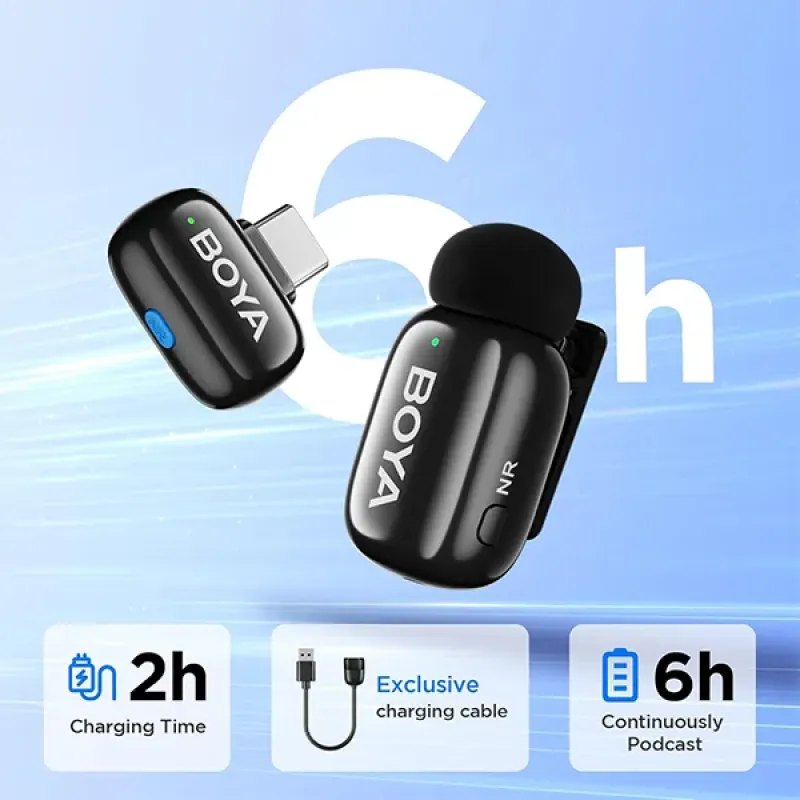 BOYA Mini-17 Ultra-Compact Wireless Microphone for Type-C Devices