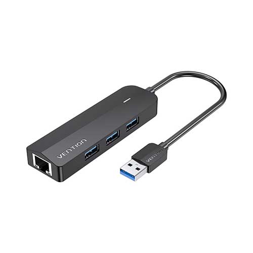 Vention CHNBB 3-Port USB 3.0 Hub with Gigabit Ethernet Adapter 0.15M