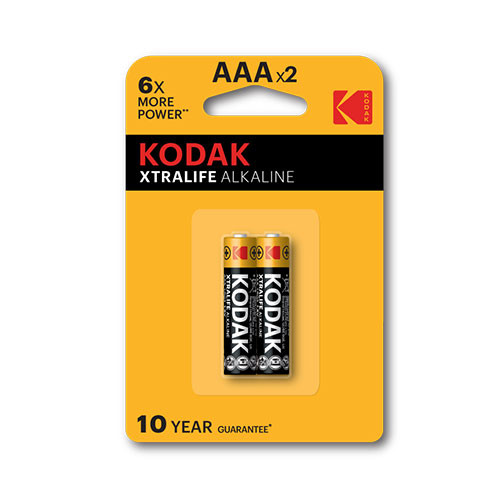 Kodak XTRALIFE alkaline AAA battery (2 pack)