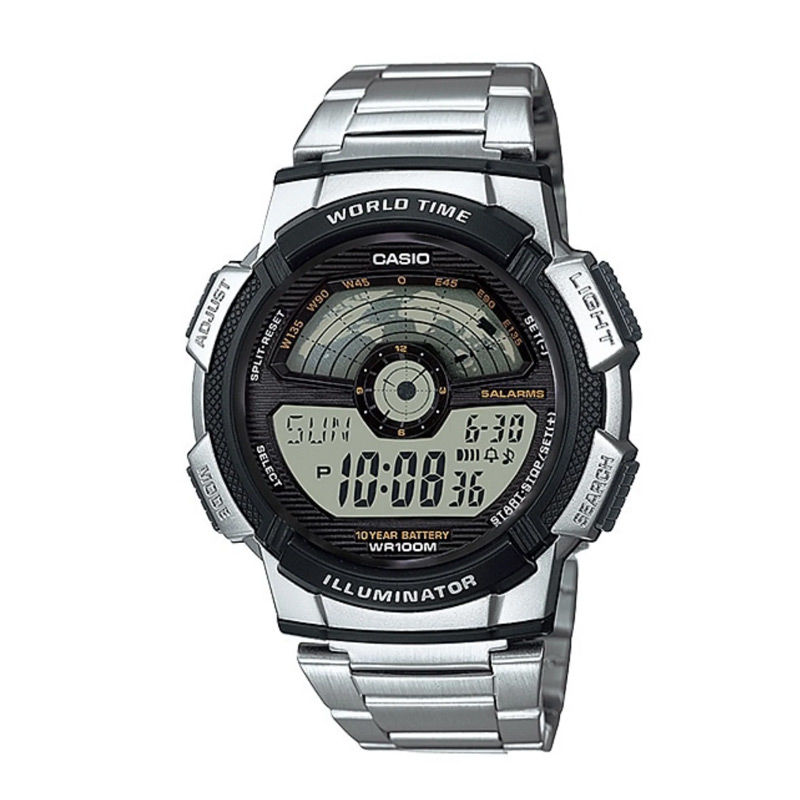 Casio Silver Watch (AE-1100WD-1AVDF)