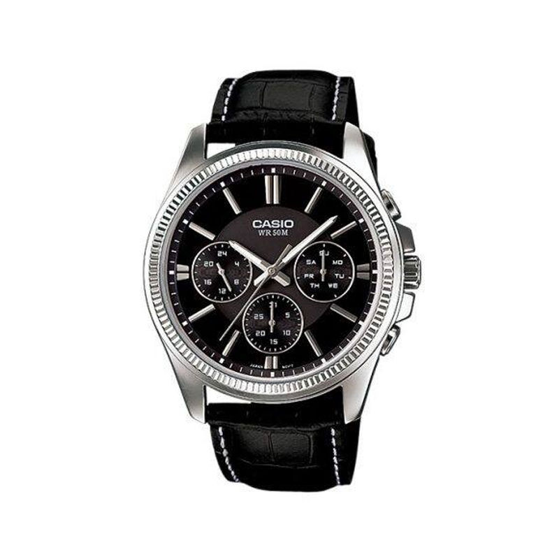 Casio Enticer MTP-1375L-1AV Leather Belt Watch