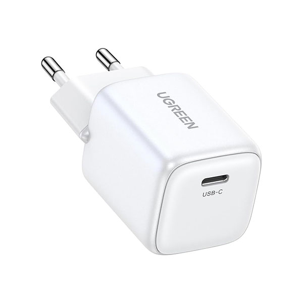 UGREEN CD318 (15324) NEXODE mini-USB-C 20W GAN Fast Charger - White