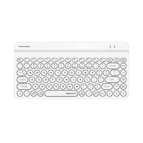 A4Tech FBK30 Fstyler White Quiet Key Multimode Mini Wireless Keyboard
