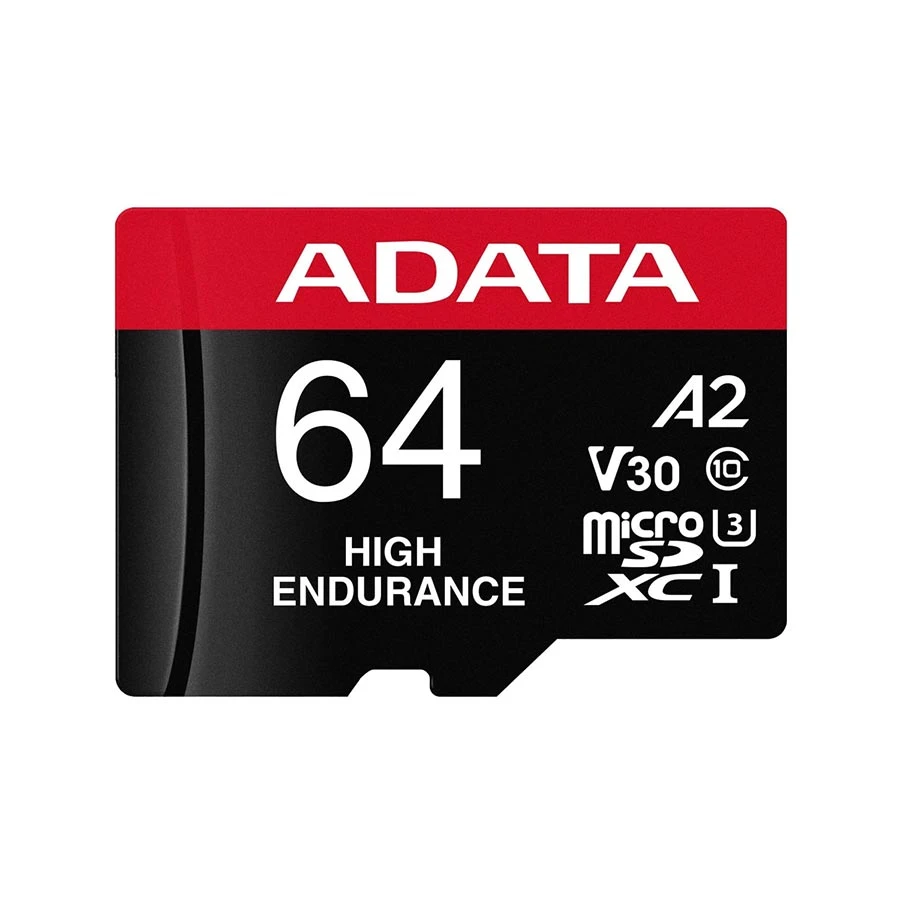 ADATA High-Endurance 64GB UHS-I Class 10 microSDXC Card for Surveillance Camera