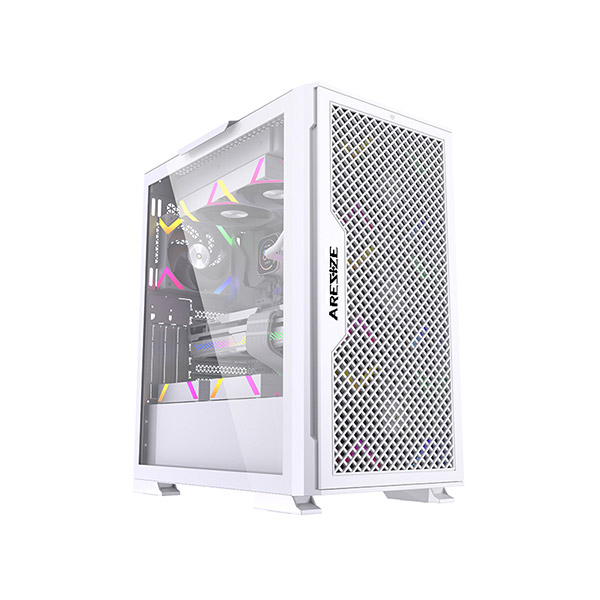 Aresze KT02W Mid-Tower Gaming Casing - White