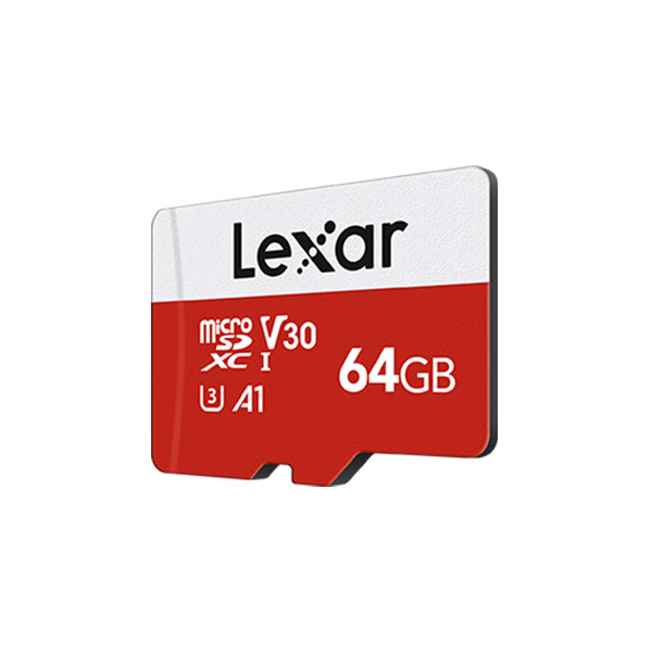 Lexar E-Series 64GB microSD UHS-I Memory Card