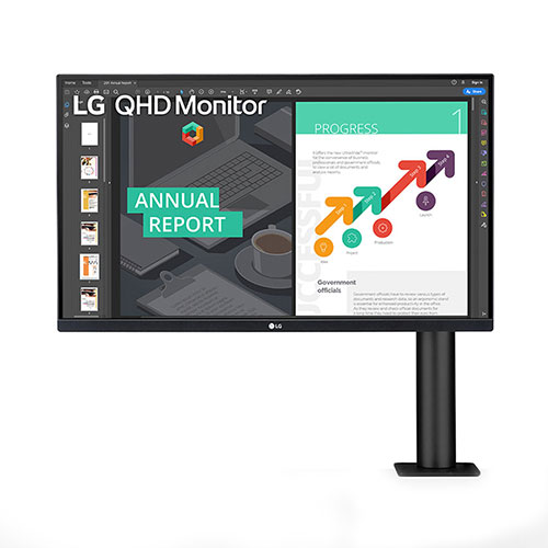 LG 27QN880 27” Inch QHD Ergo IPS Monitor