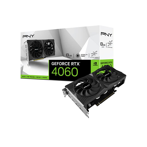 PNY GeForce RTX 4060 8GB GDDR6 VERTO Dual Fan Graphics Card