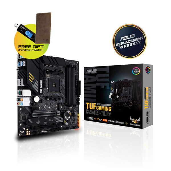 ASUS TUF GAMING B550M-PLUS Micro ATX Motherboard