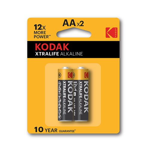 Kodak XTRALIFE Alkaline AA battery (2 pack)