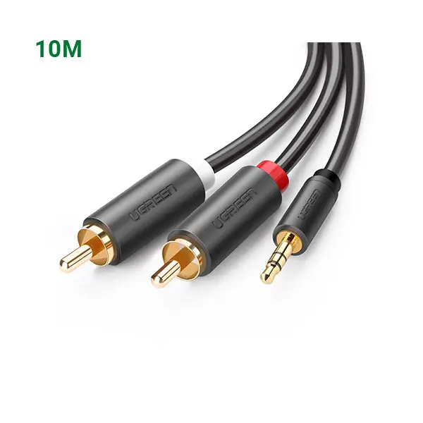 UGREEN AV102 (10514) 3.5mm to 2x RCA Audio Cable - 10M