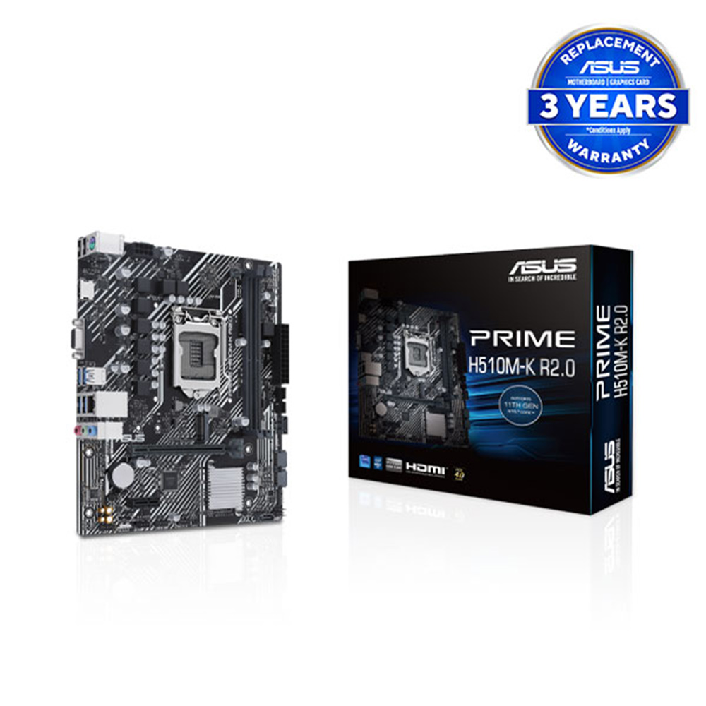 ASUS PRIME H510M-K R2.0 Intel 11th Gen Micro ATX Motherboard