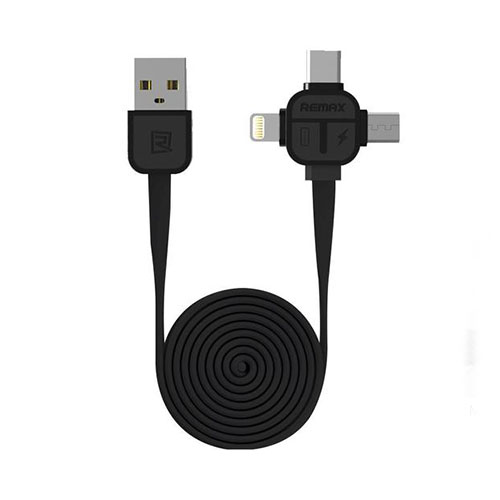 REMAX RC-066TH Watlesu 3-in-1 (Micro/Lightning/Type-C) Charging & Data Cable