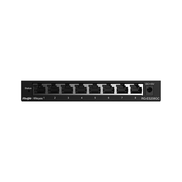 Ruijie RG-ES208GC 8-Port Gigabit Smart Cloud Managed Non-PoE Switch
