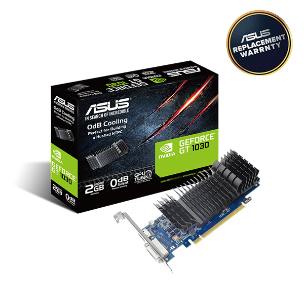 ASUS GeForce GT 1030 2GB GDDR5 Low Profile Graphics Card