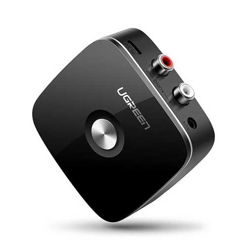 UGREEN CM123 Wireless Bluetooth Audio Receiver 5.0 with 3.5mm and 2RCA Adapter with SRRC