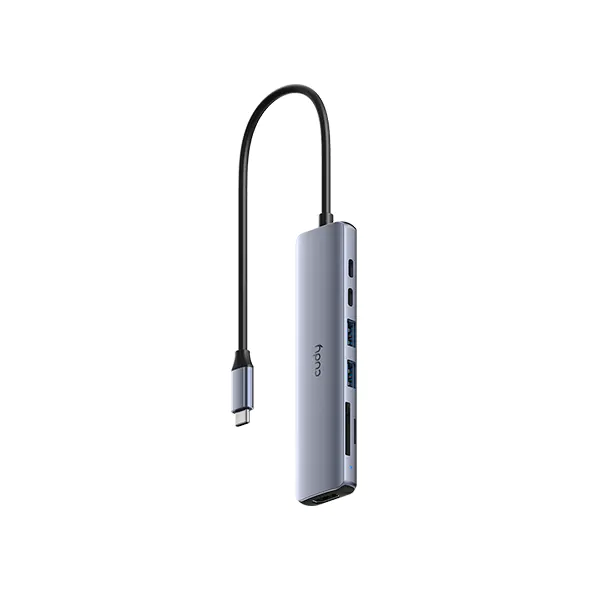 CUDY UH407 7-In-1 HDMI SD/TF 4K USB-C Hub