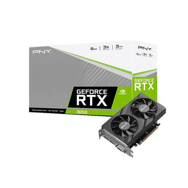 PNY GeForce RTX 3050 6GB VERTO Dual Fan Graphics Card