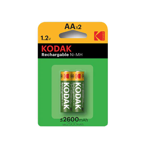 Kodak AA 2600mAh 2Pck Rechargeable Ni-MH Battery