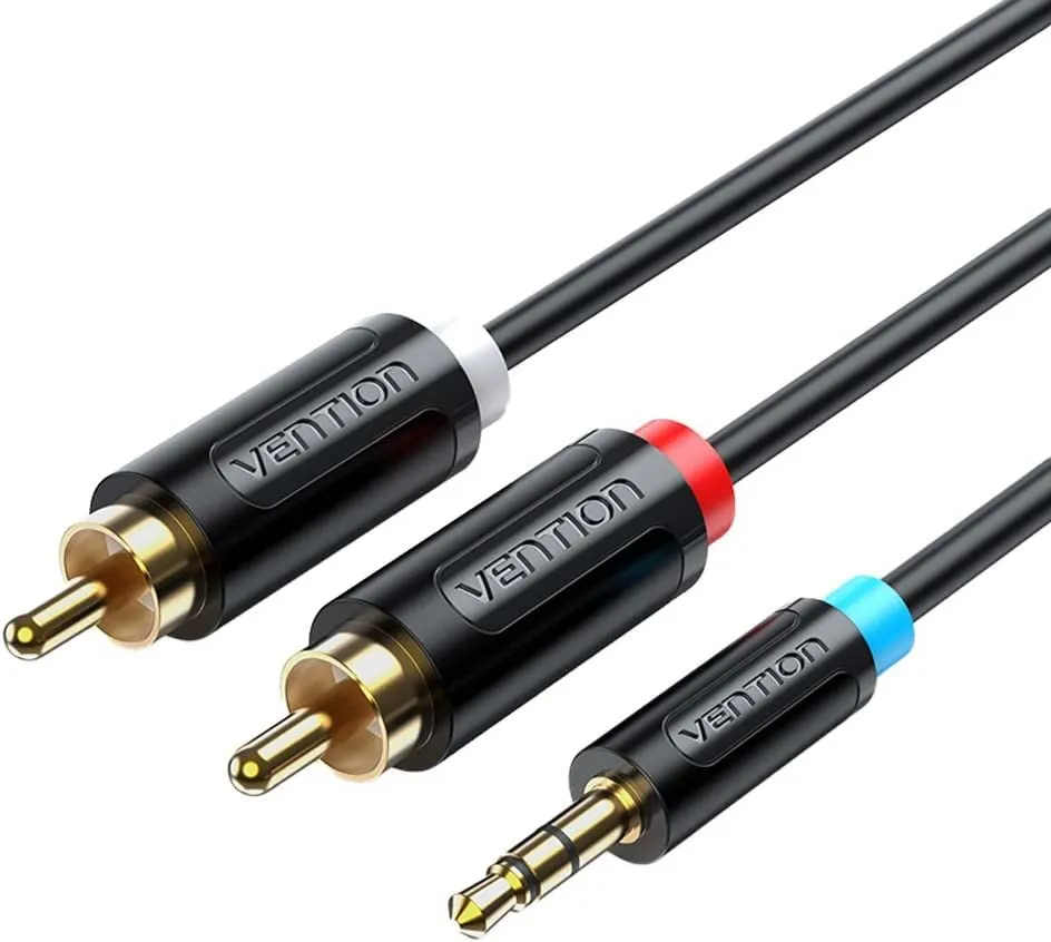 VENTION 3.5MM Male to 2-Male RCA Adapter Cable