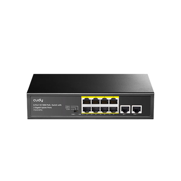 Cudy FS1010PG 8-FE PoE Switch with 2 Uplink GbE