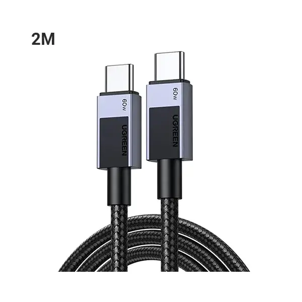 UGREEN L524 (55775) 3A USB-C to USB-C PD Fast Charging Braided Cable - 2M