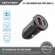 VENTION K11B0 30W 2-Port (USB-A + USB-C) Car Charger - Black
