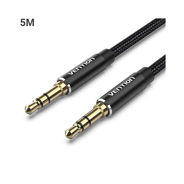 Vention BAWBJ Cotton Braided 3.5mm Male Audio Cable - 5M