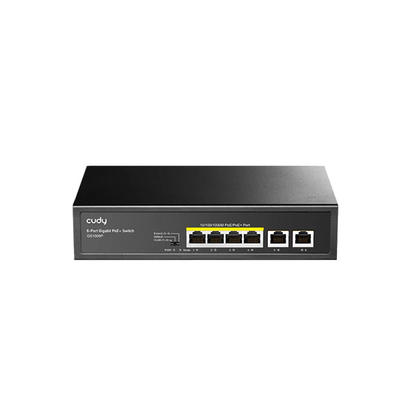 Cudy GS1006P 4-GbE PoE Switch with 2 Uplink GbE