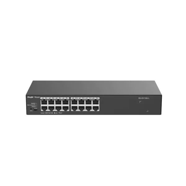 Ruijie RG-ES116G-L 16-Port 10/100/1000 Mbps Unmanaged Non-PoE Switch