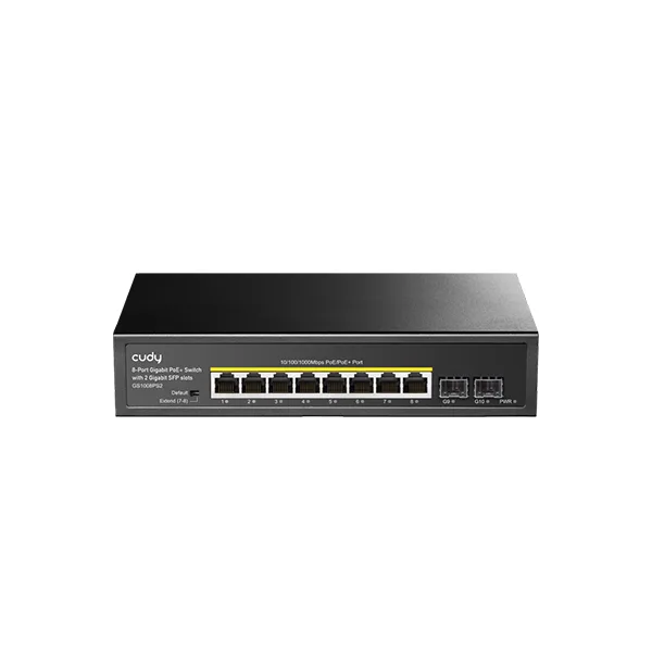 Cudy 8-Port Gigabit PoE+ Switch with 2 Gigabit SFP Slots