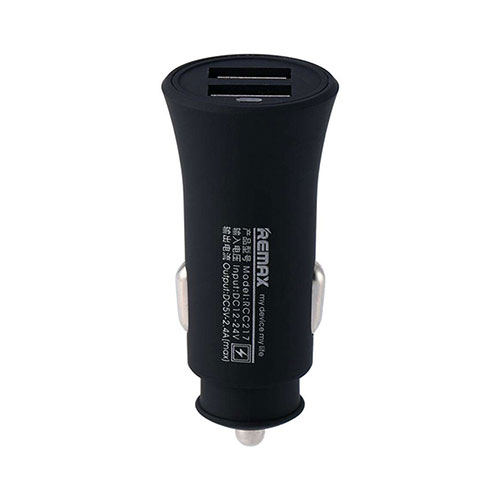 REMAX RCC-217 Dual USB Port Car Charger With 3-in-1 Cable