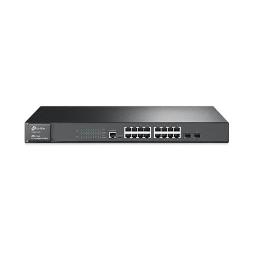 TP-Link T2600G-18TS JetStream 16-Port Gigabit L2 Managed Network Switch with 2 SFP Slots
