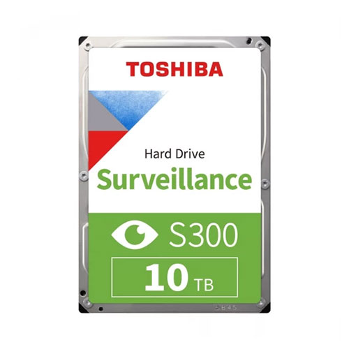 TOSHIBA S300 (HDWT31AUZSVA) 10TB 7200 RPM Surveillance SATA Hard Disk Drive
