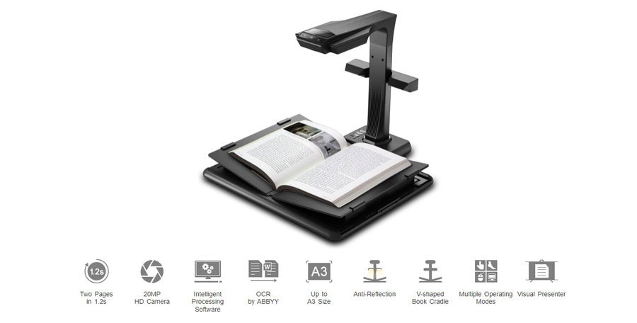 CZUR M3000 Pro Professional Book & Document Scanner