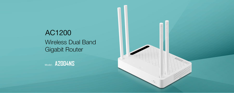 TOTOLINK A2004NS AC1200 Wireless Dual Band Gigabit Router