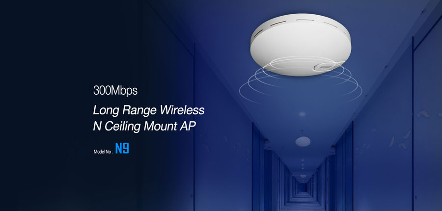 TOTOLINK N9 300Mbps Long Range Wireless N Ceiling Mount Access Point