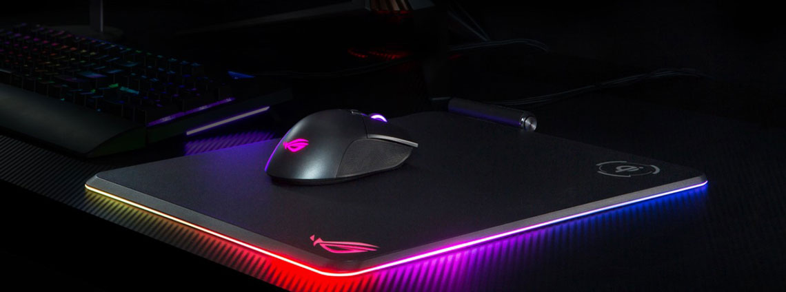 ASUS ROG Balteus Qi Wireless-Charging RGB Gaming Mouse Pad