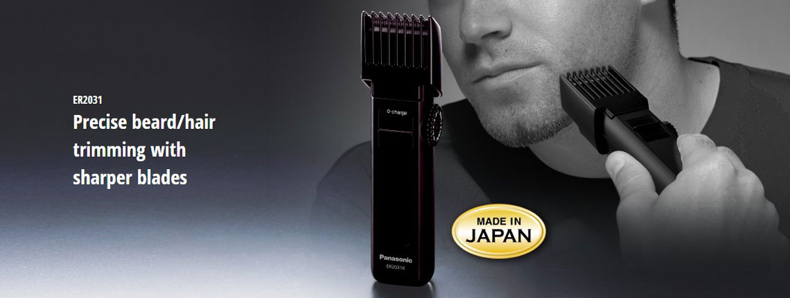 Panasonic ER2031K Beard Trimmer With Hair Clipper Shaving Kit - Black
