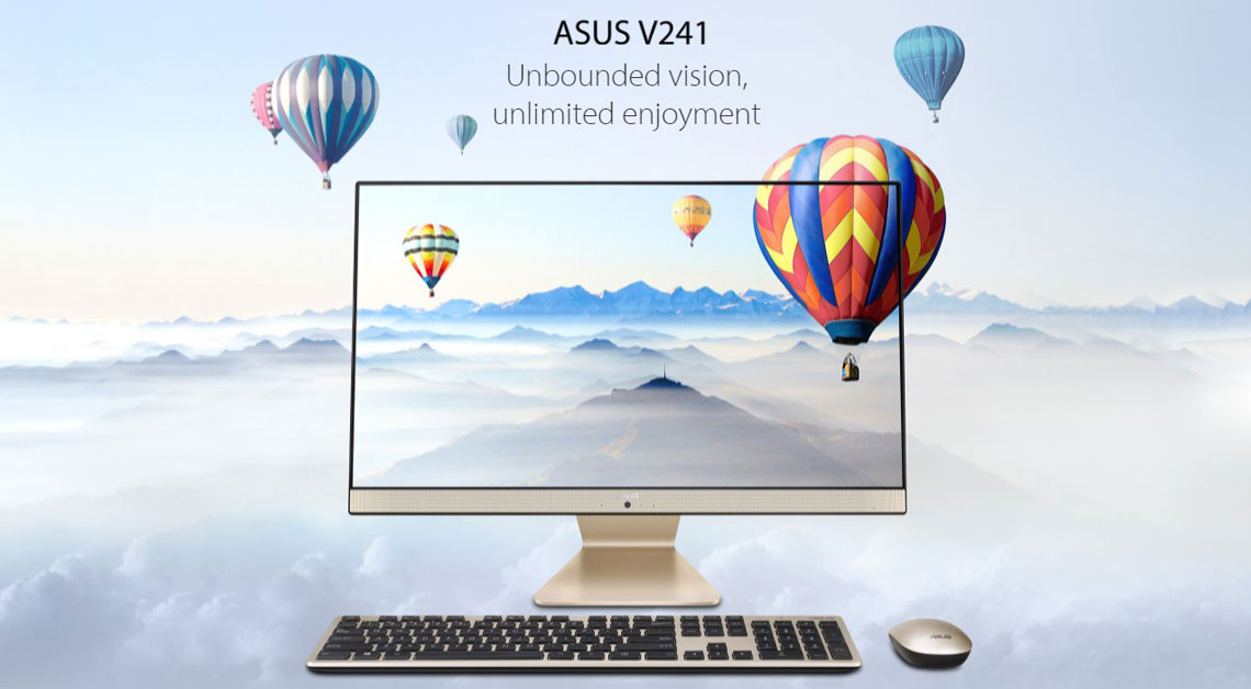 ASUS Vivo V241EAT 11th Gen i5-23.8 inch FHD-8GB-128 SSD+1TB HDD All-in-one PC