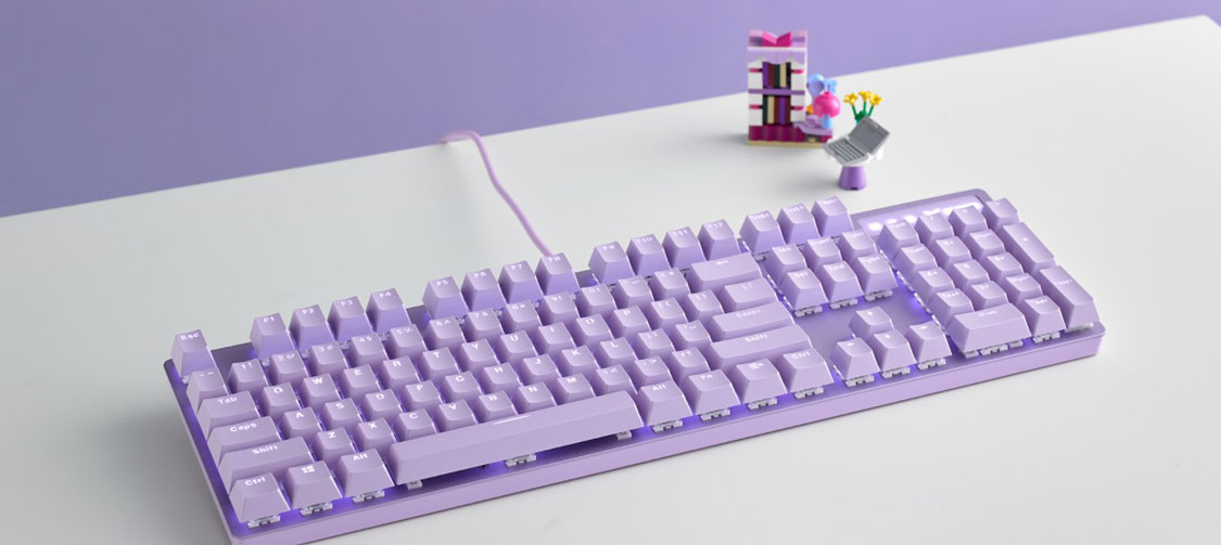 RAPOO V500PRO Purple Backlit Mechanical Gaming Keyboard