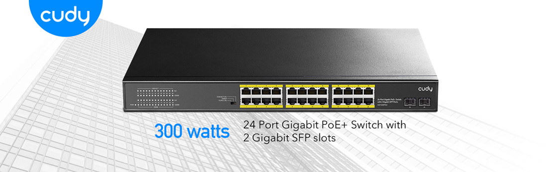 CUDY GS1028PS2 24-Port Gigabit PoE+ Switch