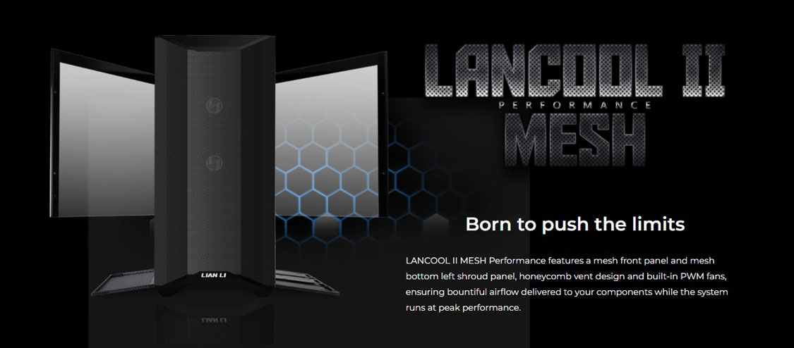 LIAN LI Lancool II Mesh Performance ATX Mid Tower Gaming Case