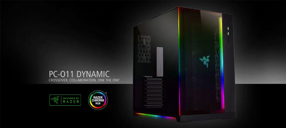 LIAN-LI PC-O11 Dynamic Razer Edition Black Tempered Glass ATX Mid Tower GamingCase
