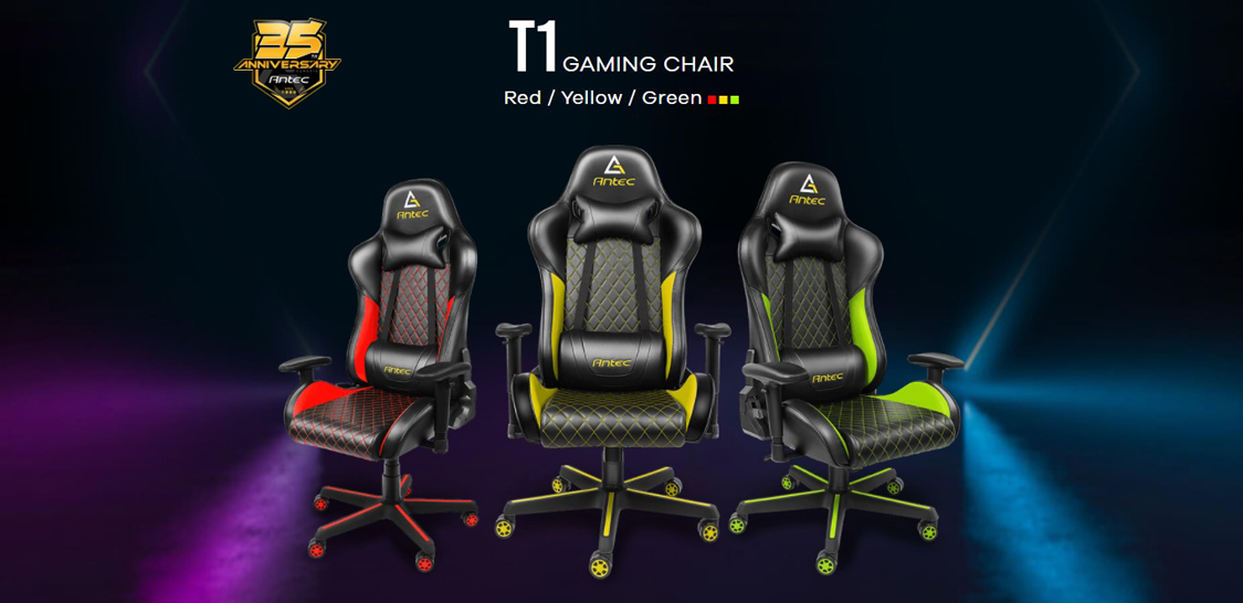 Antec T1 Gaming Chair - Black/Red