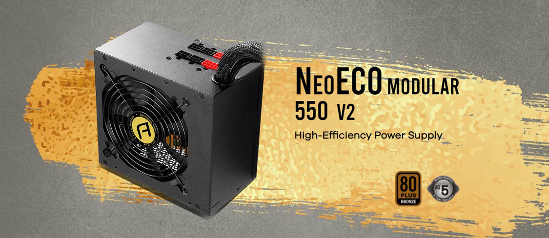 Antec NeoEco 550M V2 550W 80 PLUS Bronze Certified Semi Modular Power Supply