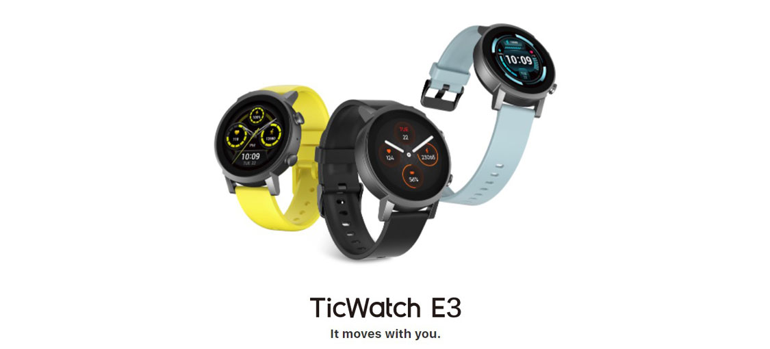 Mobvoi TicWatch E3 Android Wear OS Smart Watch