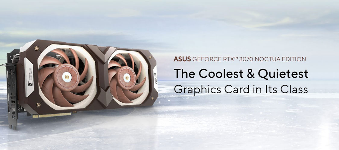 ASUS GeForce RTX 3070 Noctua OC Edition 8GB GDDR6 Graphics Card