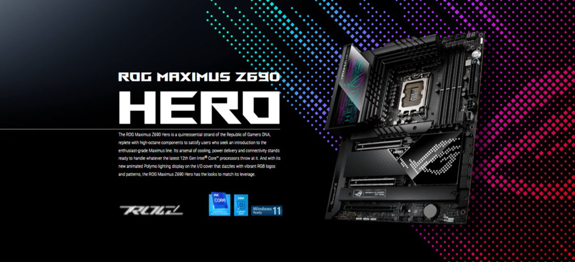 ASUS ROG Maximus Z690 Hero 12th Gen ATX Motherboard